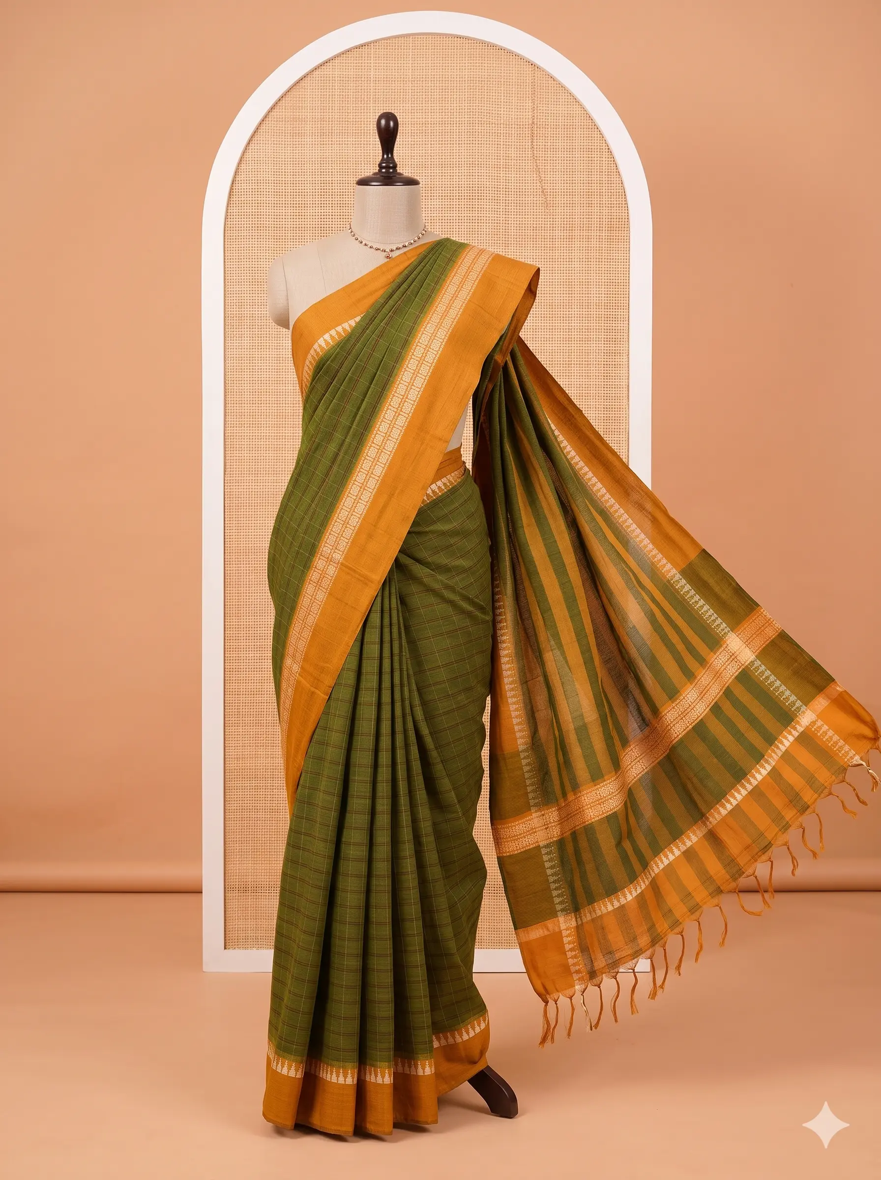 narayanpet in Maroon / Mustard